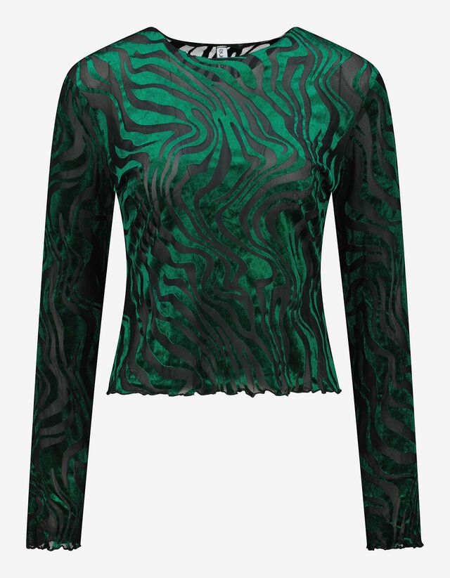 Damen Langarmshirt - Allover-Muster