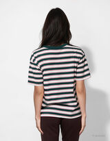 T-Shirt - Streifen - grün