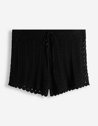 Strickshorts - Strick - Schwarz