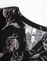 Umstandskleid - Tunnelzug am Saum - schwarz