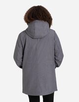 Jakna za boravak u prirodi - Poliester i najlon - tamno-siva