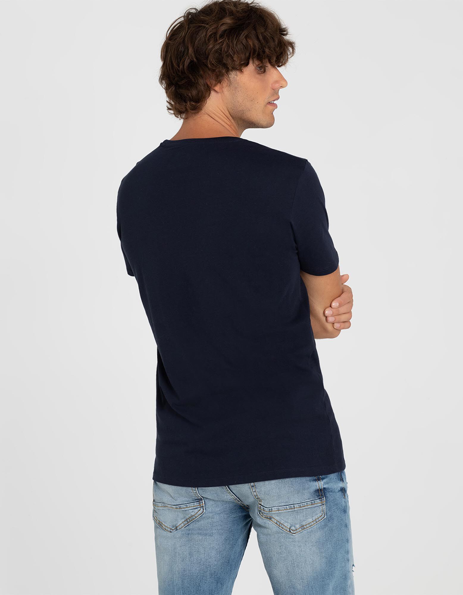 T-shirt - Imprim&eacute; - Bleu fonc&eacute;