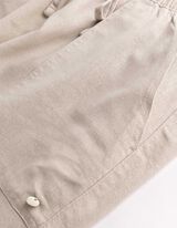 Hose - Leinen-Mix - Braun