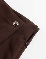 Skort - einfarbig - dunkelbraun