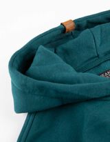 Hoodie - Color-Blocking - t&uuml;rkis