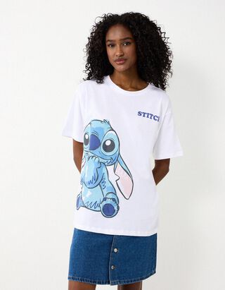 T-Shirt - Lilo & Stitch - Wei&szlig;