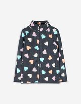 Pullover in pile - Stampa allover - grigio scuro