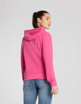 Felpa aperta - Cappuccio con coulisse - rosa fucsia