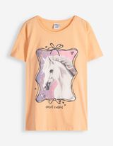 T-Shirt - Glitzerprint - Orange