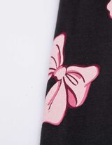 legginsy - nadruk na całej powierzchni - ciemny szary