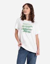 Marškinėliai - Blizgus paveikslėlis - baltas