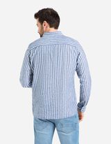 Hemd - Leinen-Mix - dunkelblau