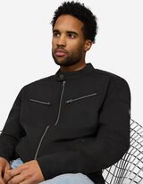 Jacke - Stehkragen - schwarz