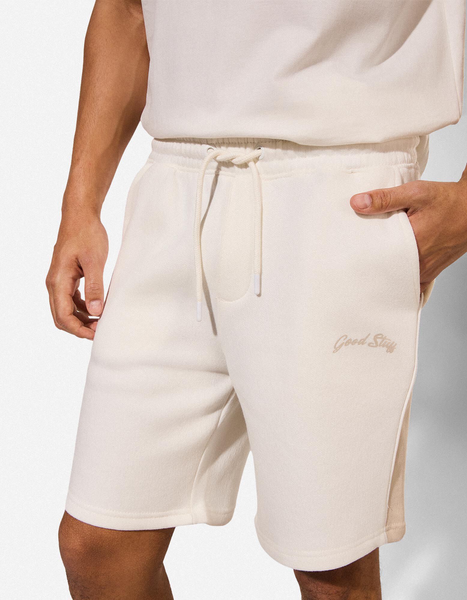 Shorts - Sweat - wei&szlig;