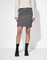 Kötött szoknya - sötétszürke