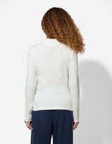 Hosszú ujjú póló - Bordázott - feher