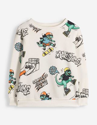 Sweatshirt - Print all-over - Off-White