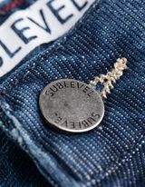 Jeansshorts - Straight Fit - blau