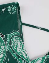 Hosszú ruha - LENZING™ ECOVERO™ - sötétzöld