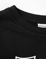 Tričko s dlhými rukávmi - Predná potlač - cierna