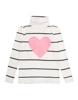 M&auml;dchen Longsleeve mit Herz-Print