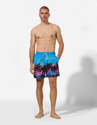 Badehose - Print - gr&uuml;n