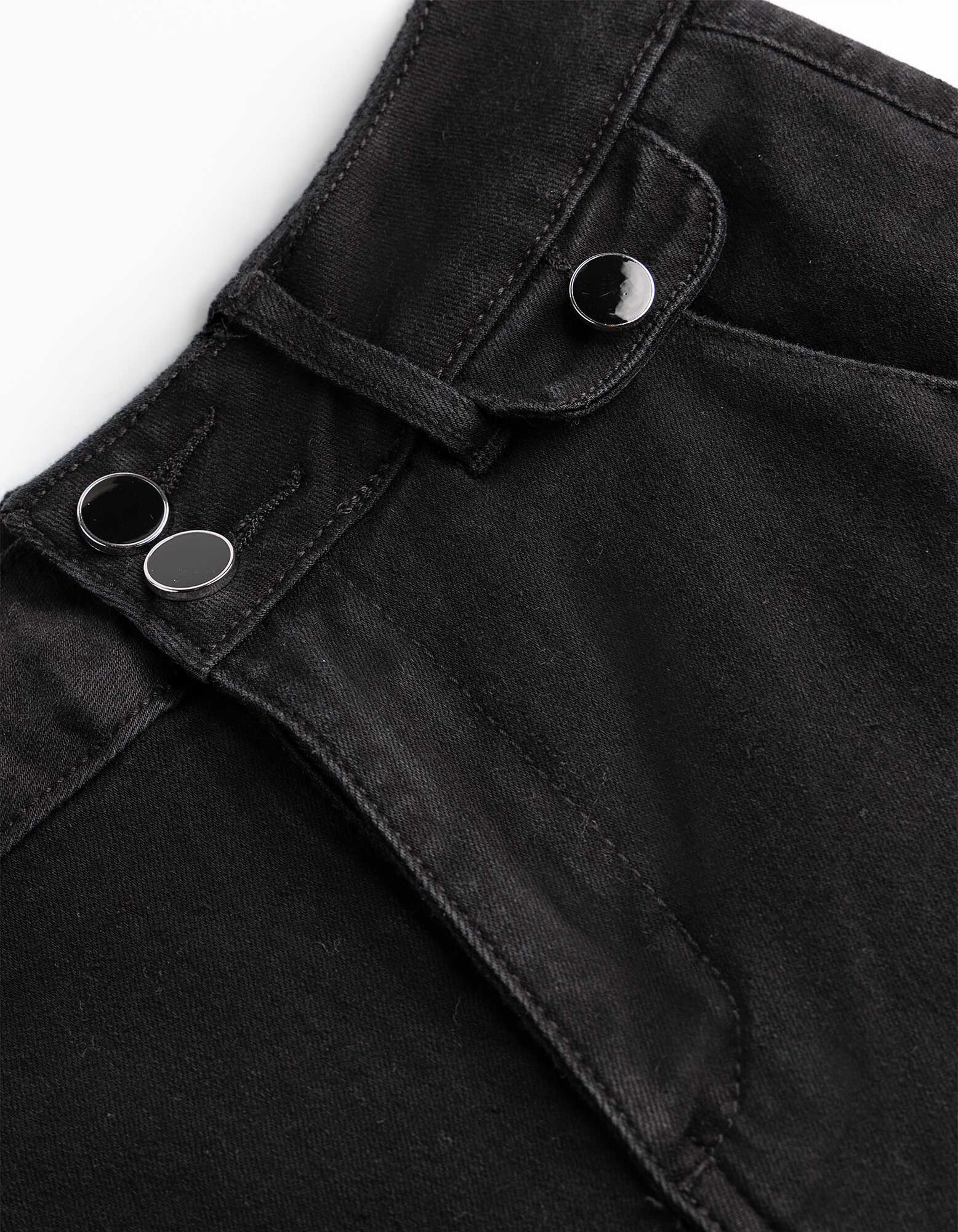 Jeans - Wide Fit - Schwarz