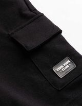 Cargoshorts - Aufgesetze Taschen - schwarz