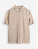 Hemd - einfarbig - beige