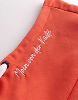 Sweatjacke - Stickerei - orange