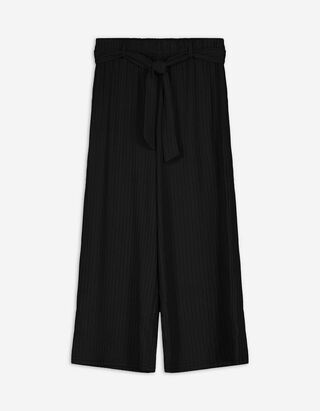 Culotte nadr&aacute;g - Megk&ouml;tős &ouml;v - fekete