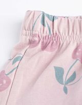 S&auml;rgist ja l&uuml;hikestest p&uuml;kstest koosnev pidžaamakomplekt  - 2-ne pakk - lilla