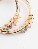 Ring - Ziersteine - goldfarben