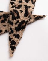 Schal - Leopardenmuster - Braun