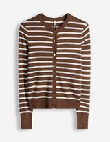 Cardigan - Knopfleiste - braun