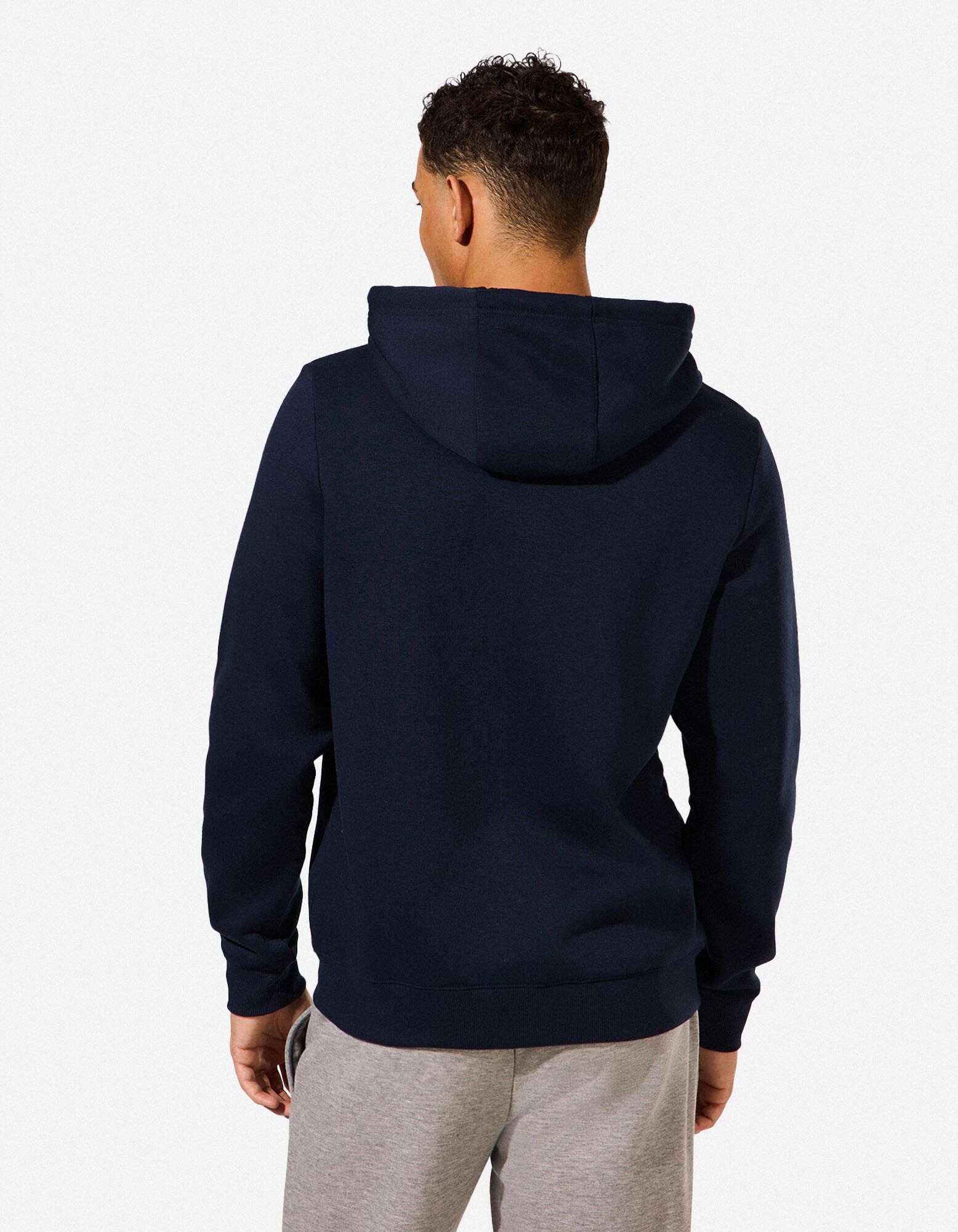Sweatjacke - Kapuze mit Tunnelzug - Dunkelblau