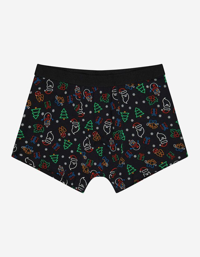 Boxershort - Kerst - zwart