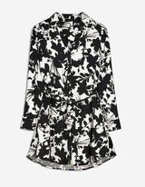 Blusa lunga - Chiusura tramite bottone - nero