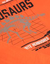 Hosszú ujjú felső - Dinoszaurusz - narancs
