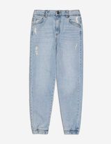 Pantaloni jogging - Straight Fit - Albastru deschis