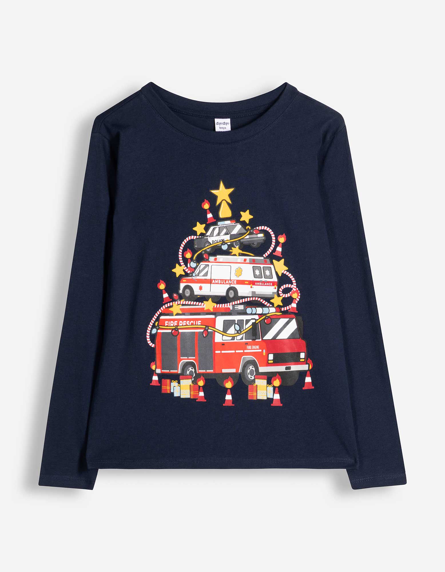 Langarmshirt - Christmas - Dunkelblau
