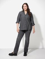 Overhemdblouse - zwart