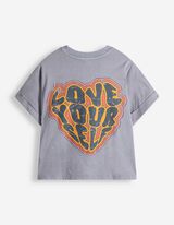 T-Shirt - Print - blau