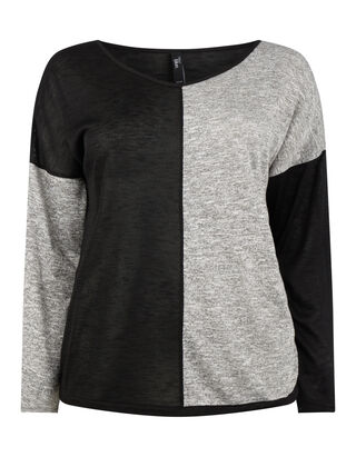 Damen Pullover im zweifarbigen Design 