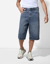 Teksas šortsevi - Vrećasta varijanta - tamno-plava