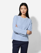 Pullover - Misto cotone - celeste