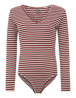 Damen Body mit Streifenmuster