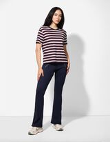 T-Shirt - Streifen - dunkelblau