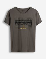 T-shirt - Print - donkergrijs