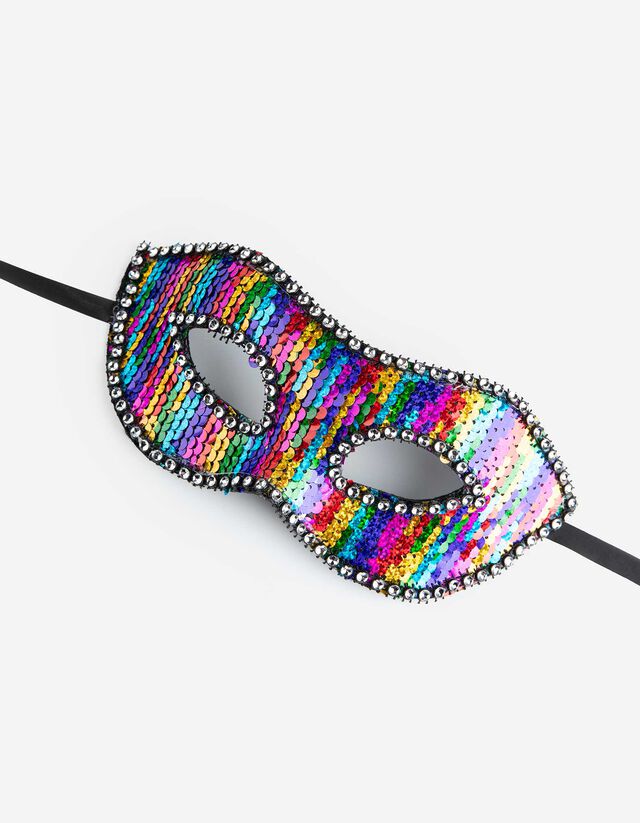 Maske - Paillettenbesatz  - Paillettenbesatz